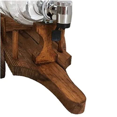 Pingometro Amadeirado Decorativo Carroça de Boi da Cachaça - Vinho