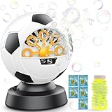 Beria Soccer Bubble Machine, Toy for Ages 5-7 Year Olds, Kids & Toddlers, Birthday Gift for 3 4 5 6 7 8 Year Old Boys Girls, Suitable for Party, Outdoor & House Activities with Bubbles