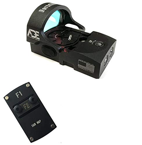 Ade Advanced Optics Bertrillium RD3-013 Red Dot Reflex Sight + Optic Mounting Plate for SW Smith Wesson MP/MP 2.0 Shield Pistol and Also a Standard Picatinny Mount