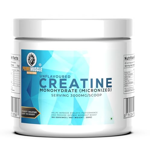 Image of Primemuscle Nutritions Creatine Monohydrate Powder (250 g, Unflavoured)