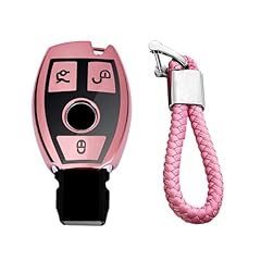 Glossy Pink - Braided Keychain