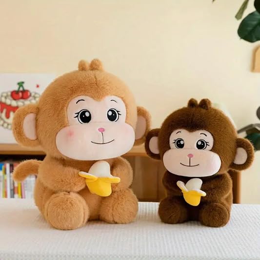 Image of SCOOBA Monkey with Banana Soft Toys for Kids Toddler Infant 35cm (Monkey with Banana)