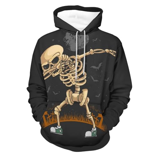 Hoodie Danse du Squelette UMENG sweat automne idéal pour le streetwear