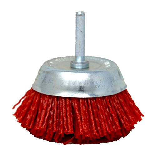 PFERD 85003 Maintenance Hardwood Block Wire Scratch Brush, Curved Handle with Scraper, Carbon Steel Bristles, 3