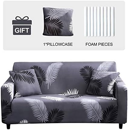 JOYDREAM Stretch Armchair Slipcovers, 1 Seater Sofa Cover, Easy-fit Sofa Slipcovers, Furniture Protector for Armchair, Soft Fabric Settee Covers with 1 Free Cushion Cover (Small, Color triangle)