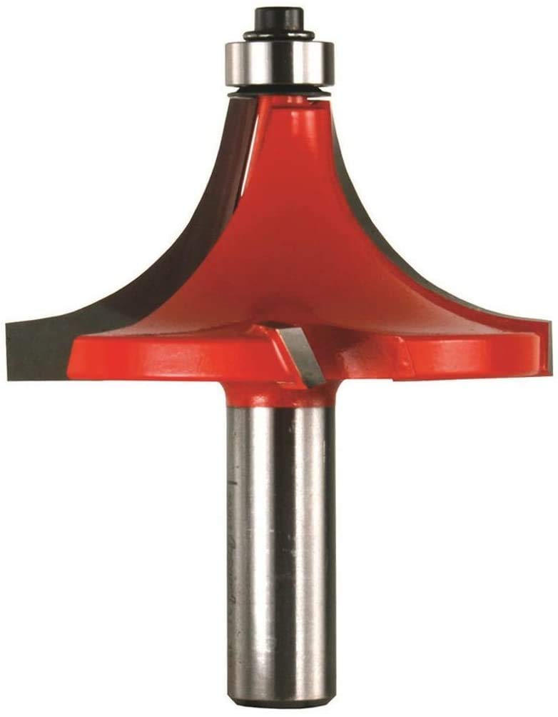 FreudQuadra-Cut Radius Rounding Over Bit with Perma-Shield Coating for Flawless Finish - 4 Cutters, 1/2" Shank Dia., 1" Radius, 3-1/8" Length - 34-132