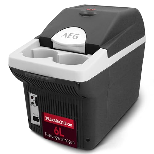 AEG Automotive 10693 Board-Bar BK 6-Contenitore termoelettrico da 6 Litri, 12/230 Volt, Presa, richiudibile in Auto, 6 Liter