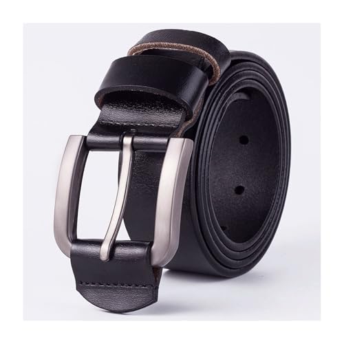 Genuine Leather Belt 110cm, 115cm, 120cm, 125cm Men's Needle Buckle Pure Cowhide Men's Belt Retro Casual Pants Belt2