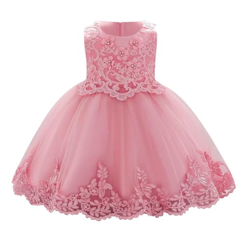Baby Girl Dress Flower Lace Hi-lo Tulle Party Dresses Princess Pageant Birthday Wedding