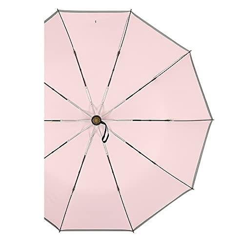 Parapluie de voyage pliable séchage rapide coupe-vent ouverture automatique rose pour femme et homme