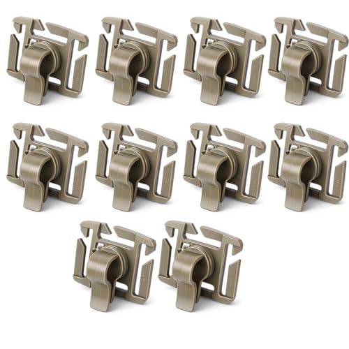 Alomejor Drink Tube Clip Hydration Packs Water Bladder Bag Drink Tube Clip Holder Outdoor Backpack Buckle Backpack Accessories(Brown)