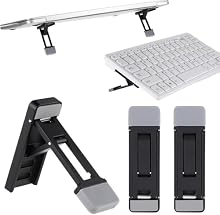 Fast Heat Dissipation: Crafted from zinc alloy, our keyboard stand doubles as a thermal pad, ensuring efficient heat dissipation for your laptop during extended work or gaming sessions. Durable Material: Made from robust zinc alloy, this lightweight ...