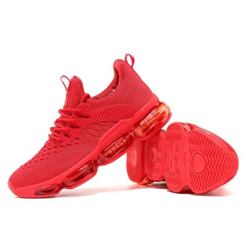Image of Socviis Men's Air Cushion Running Shoes Breathable Tennis Fashion Sneakers Non Slip Workout Casual Sport Shoes Gym Training Comfortable Walking Shoes