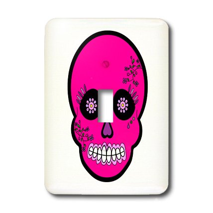 Interrupteur à baïonnette Sugar Skull Día de Los Muertos 3dRose LSP_28870_1 - 3