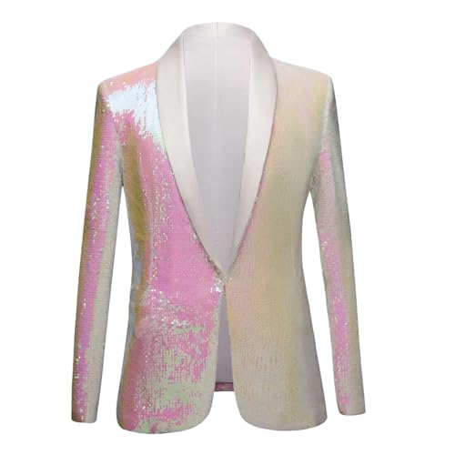 Veste de costume à paillettes homme haut de gamme pour soirée et bal