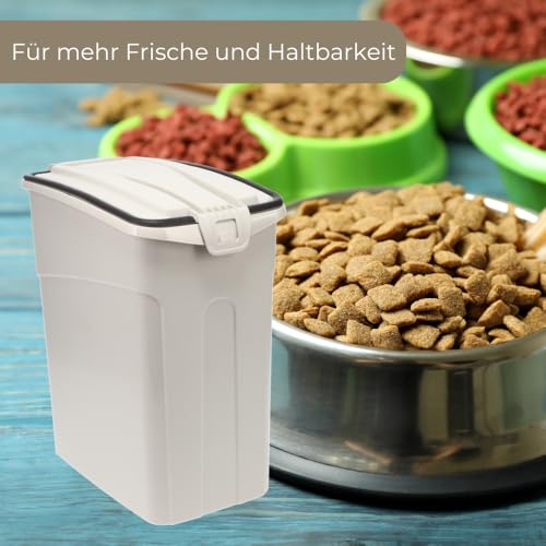 GarPet Futtertonne Luftdicht mit Deckel Futtertonne Hund Katze Hundefutter Aufbewahrung Trockenfutter Aufbewahrung Futterbox Hund Hundefutter Box 13 L