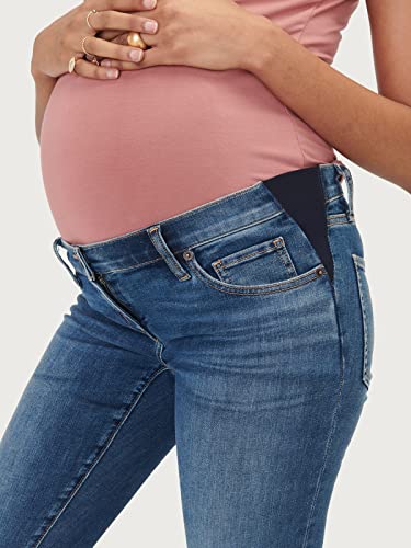 Hatch Slim Maternity Jeans - Under The Belly Pregnancy Jeans That Grow With You - Maternity Pants For Work & Leisure - Recycled Stretch Cotton Denim Maternity Skinny Jeans Indigo #TOP1