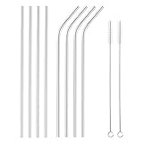 SipWell Stainless Steel Drinking Straws (8 Piece Set)