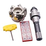 BestParts R8 FMB27 7/16-20UNF Shank Face End Mill Arbor and 3.15'/80mm Cutting Diameter 6 Flute MFWN...