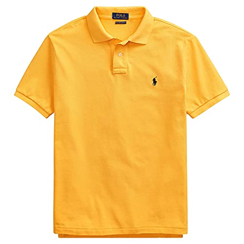 Image of Polo Ralph Lauren Men's Classic Fit Pony Logo Dress Shirt (16(32-33), White /Pink /Navy)