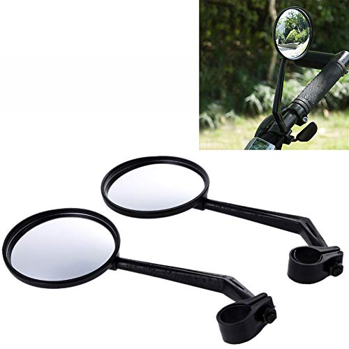 BONNIO 1 Paar Radfahren Reiten Fahrrad Rückspiegel Reflektor Spiegel Mit Weitwinkelobjektiv Einstellbar Cover