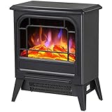 □ El uso amplio: autoportante pequeña estufa de calefacción: Clásicamente diseñado con asas con un efecto de bronce y gran escaparate, encaja perfectamente en la chimenea o un incendio fireplace.electric