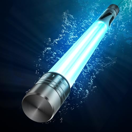 100W Aquarium UV Light for 1000-10000 Gallon UV Pond Water Clarifier for Koi Pond Swimming Pool Spa Large Fish Tank Cold Plunge UV Light for Pond Algae Control