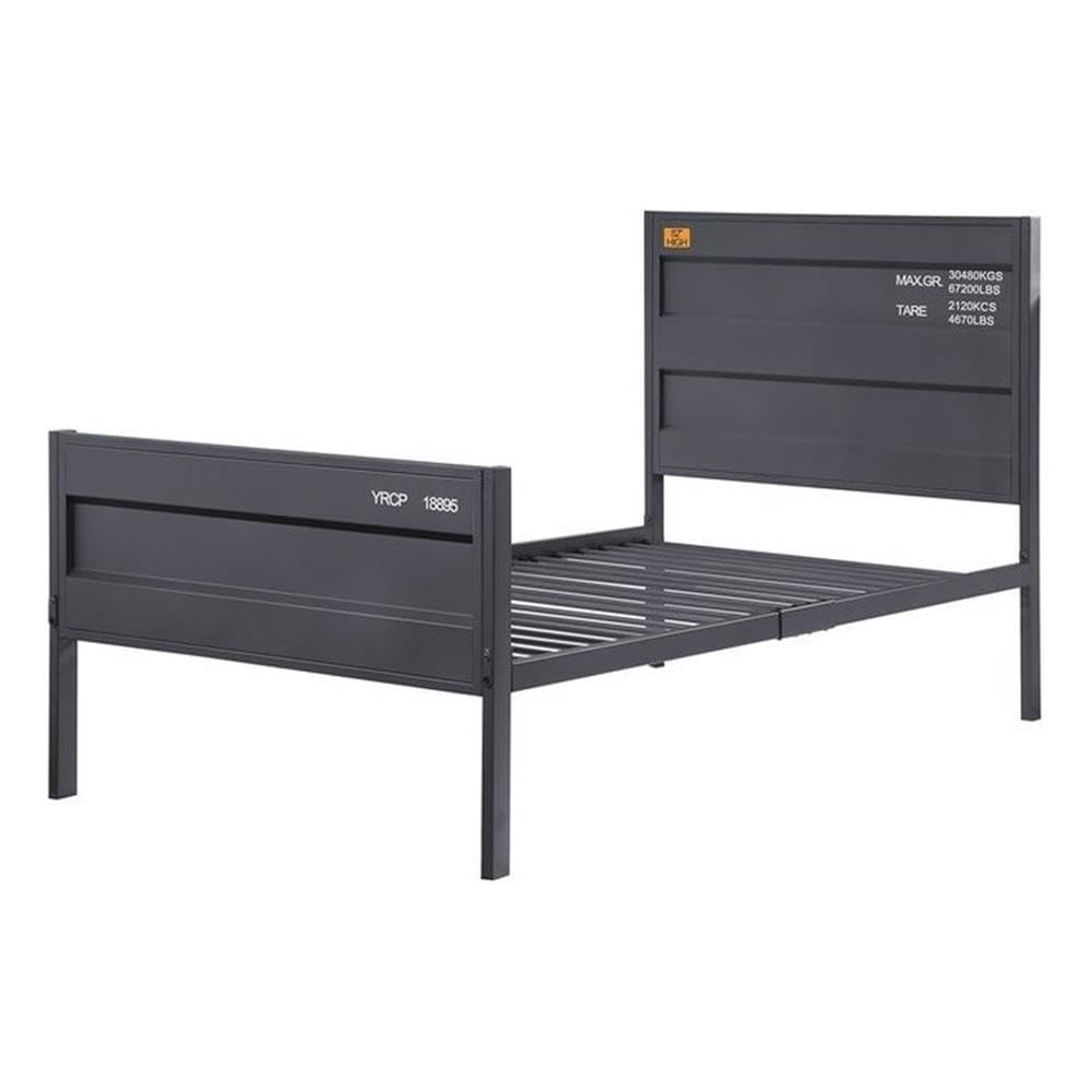 Acme Cargo Twin Panel Kids Bed in Gunmetal