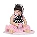 YLJXXY Main Jouet Reborn Baby Dolls, Poupée de Renaissance 22.4 Pouces, Ressemble à Un Vrai bébé, Jouets en Bas âge