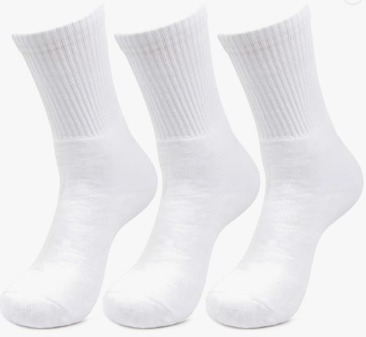 Krishaus Men's Cushioned White Joggers Crew Sports Socks - Pack of 3-picture-37