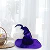 Qianderer Wicked Costumes Adult Crooked Witches Hat Fancy Dress Halloween Accessory,One Size (Purple, One Size) #2