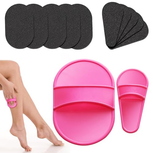 10 Piezas Almohadillas de Depilación,Almohadillas Exfoliantes para depilar, Exfoliante Depilación Almohadillas de Depilación para Mujer Depilar