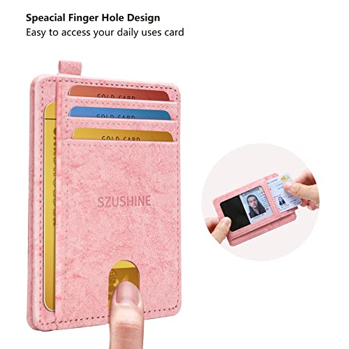 Minimalist Leather Ultra-Thin Card Bag With RFID Blocking(Black)3