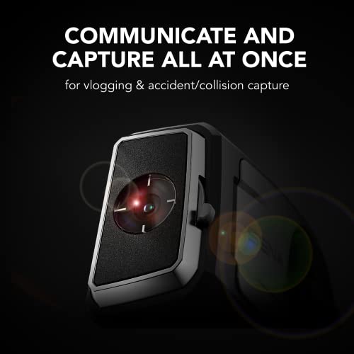 Sena 50C Motorcycle Communication & 4K Camera System with Sound by Harman Kardon Integrated Mesh Communication Headset with Premium Microphone & Speakers