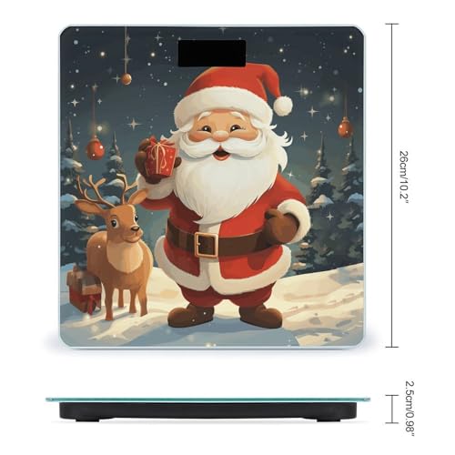 Balanza de Baño Digital con Diseño Santa Claus 400 lb miniatura 2