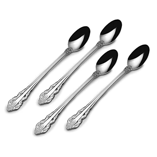 Wallace Antique Baroque 18/10 Stainless Steel Iced Beverage Spoon (Set