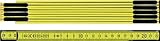 genauigk. III BMI Regla de madera plegable L.2m amarillo con muelle Exact III BMI