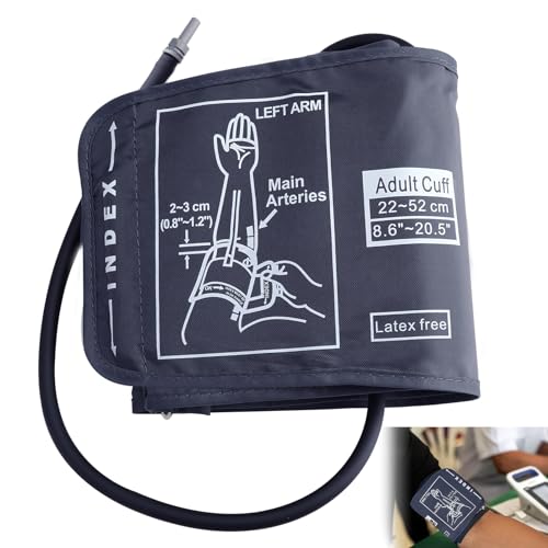 Manguito Monitor de Presión Arterial Extra Grande 22-52 cm - Fácil de Usar, Compatible con la...