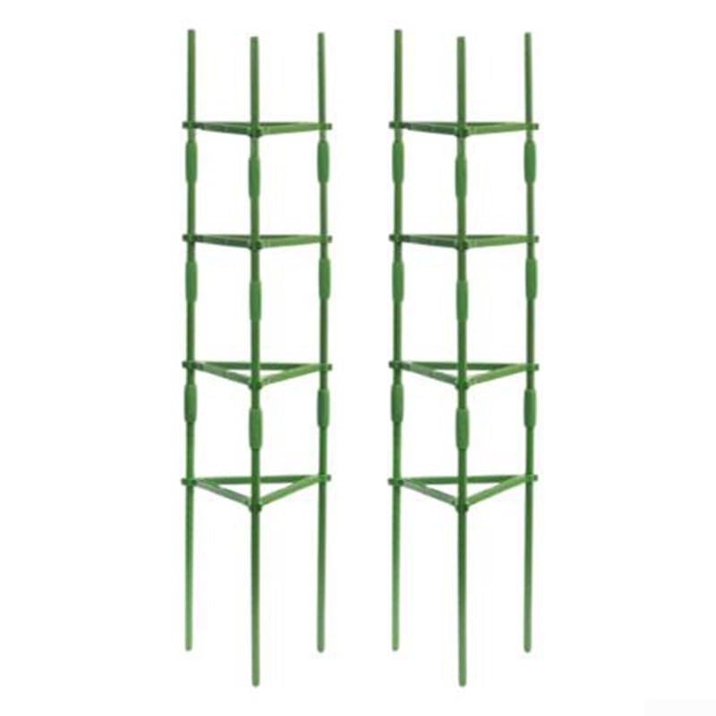 Supports de plantes en acier rigide lot de 2 tuteurs de croissance extérieurs et serres