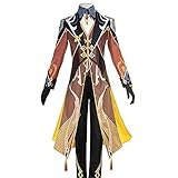 【Material】 Das Genshin Impact Kostüm wurde aus hochwertigen Stoffen mit feiner Schnittführung gefertigt. Atmungsaktiv und bequem, wird bei längerem Tragen nicht unangenehm sein.