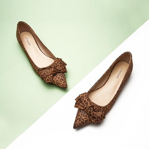 C.Paravano Pointy Bow Flats Women's Flats Ballet Shoes for Women2