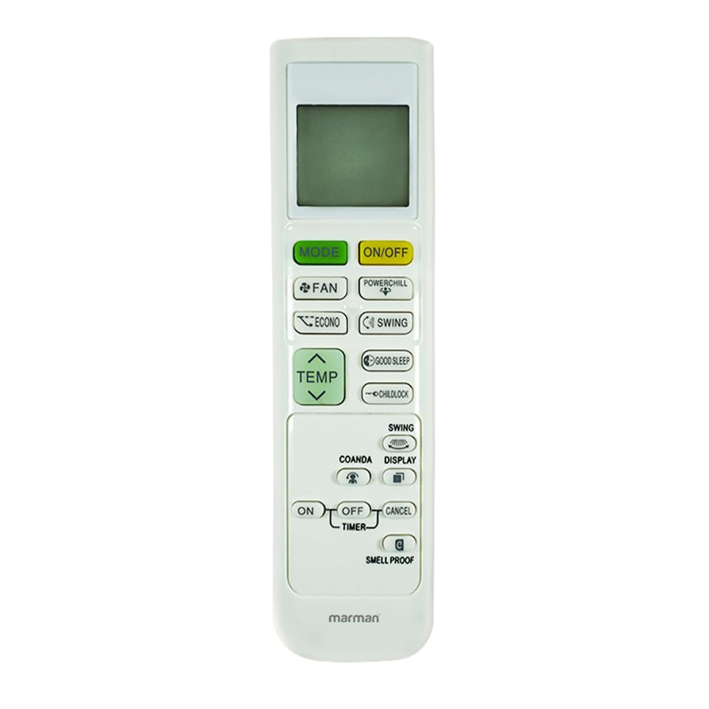marman® Compatible with Daikin AC Remote ARC480A1 ARC480A6 Model 214 Suitable for 1 | 1.5 | 2 Ton Split and Window AC - Match Remote Key by Key with Existing Remote Control-image-23