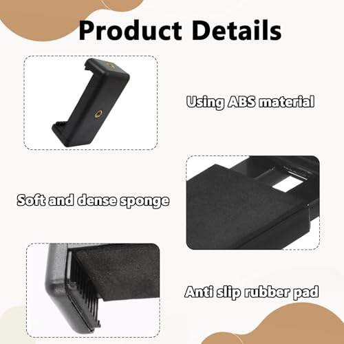 2 Stück Universal Halterung Stativ Adapter Handy für Phone, Verstellbarer Clip für Telefonhalterung, Stativhandyhalterung 1/4 Zoll Schraubenloch, Handy Stativ Adapter Zubehör