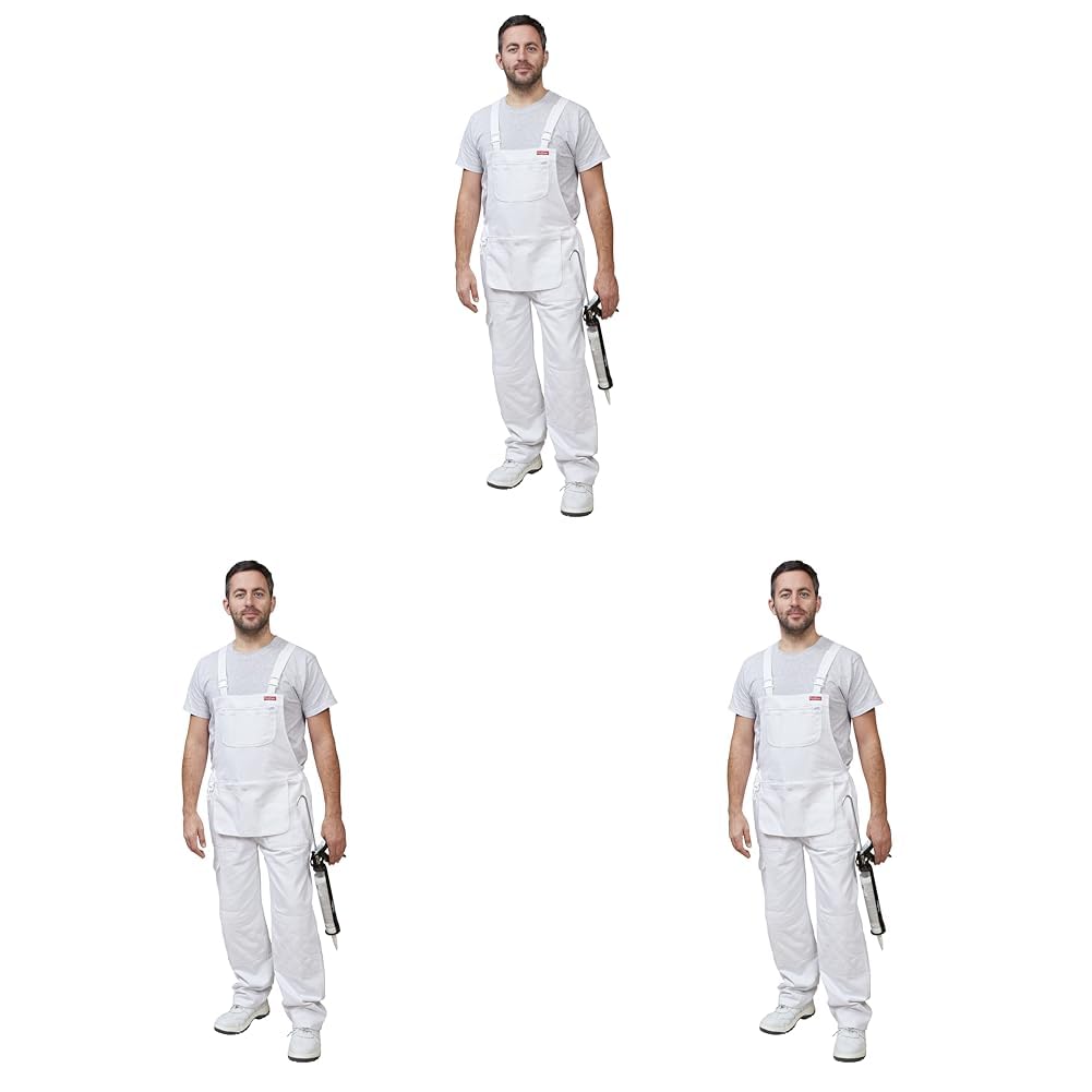 ProDec 100% Cotton Drill, Multi-Pocket Decorator's Bib and Brace
