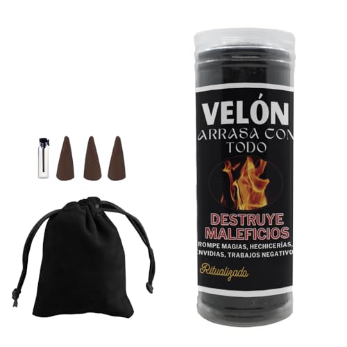 Velón Arrasa con Todo, destruye maleficios, elimina mal de ojo,