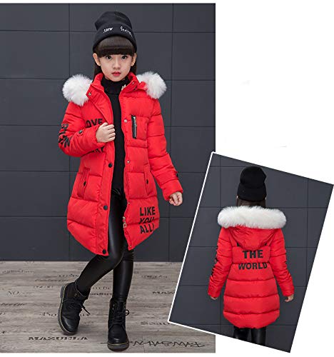 Girls Hooded Coat Thick Warm Winter Outwear Jacket2