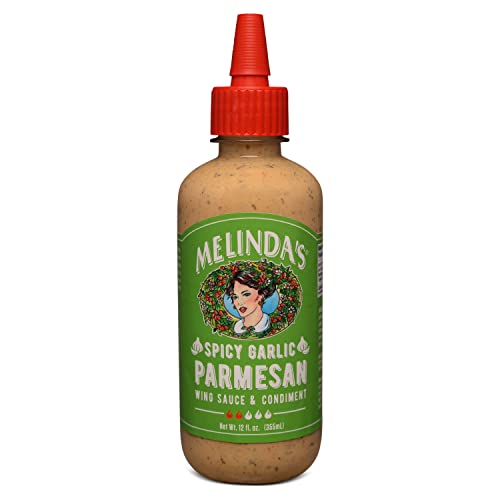 Melinda’s Spicy Garlic Parmesan Wing Sauce - Craft Garlic Parmesan Wing Sauce with Habanero...