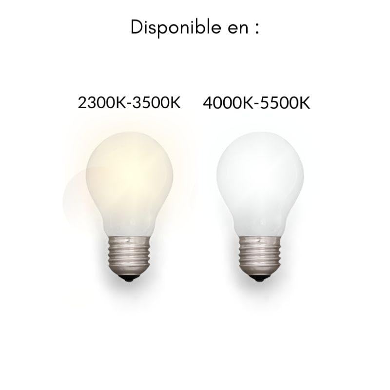 Réglette LED Rechargeable USB 60cm 2,5W Noire avec Détecteur de mouvement - Blanc Neutre 4000K - 5500K