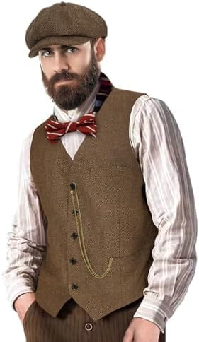 1920s Mens Costume Gatsby Cosplay Roaring 20s Gangster Accessories Set - Image 2