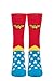 HEAT HOLDERS SOCKSHOP Femme 1.6 TOG Lite DC Wonder Woman Chaussettes thermiques Paquet de 1 Bleu / Rouge 37-42